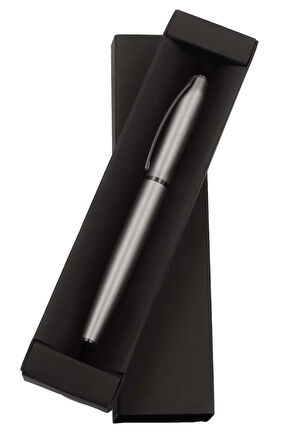 Siyah Dereceli Termos & Siyah Defter & Gri Metalik Roller Kalem & Puantiyeli Fular Hediye Seti