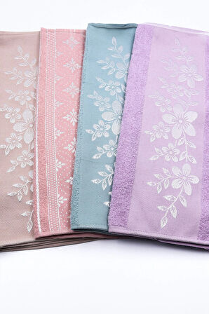 Havlu & Mor Fincan & Pembe Bubble Mum Hediye Seti