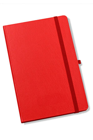 Kırmızı Defter & Bademli Kurabiye & Beyaz Roller Kalem & Divit Kalem Kupa Hediye Seti