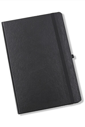 Siyah Defter & Kırmızı Tükenmez Kalem & Siyah Kılıflı Matara & Puantiyeli Fular Hediye Seti