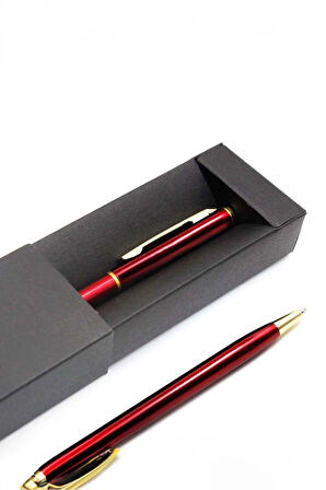 Siyah Defter & Kırmızı Tükenmez Kalem & Siyah Kılıflı Matara & Puantiyeli Fular Hediye Seti