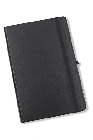 500 ML Deri Çantalı Gri Çelik Termos & Siyah Defter & Gri Renk Roller Kalem Hediye Seti