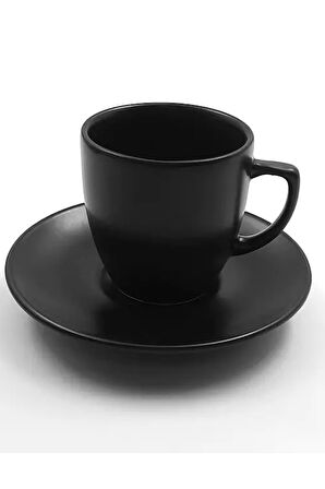 Siyah Tükenmez Kalem & Mustafa Kemal Atatürk Resimli Defter & Siyah Kupa & Siyah Fincan Hediye Seti