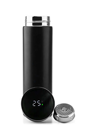 500 ML Siyah Dereceli Termos & Alerya Premium Filtre Kahve & Siyah French Press Hediye Seti