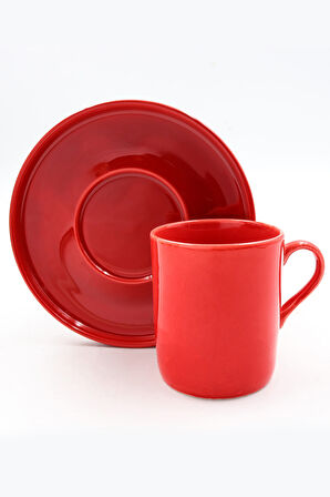 Kırmızı Defter & Parlak Kırmızı Fincan & Eyüp 150ml Sprey Kolonya Hediye Seti