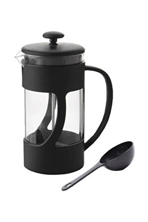 Kupa & Gümüş Detaylı Siyah Tükenmez Kalem & Siyah French Press & Colombian Filtre Kahve Hediye Seti