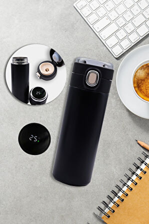 Kupa & 450 ML Kilitli Dereceli Termos & Siyah French Press & Premium Filtre Kahve Hediye Seti