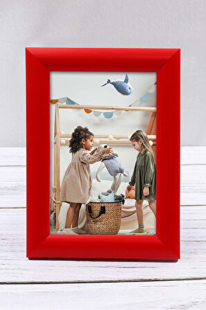 Kırmızı Çerçeve & El Kremi & Kırmızı El Aynası Hediye Seti