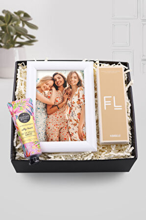 Beyaz Çerçeve & Bargello Kadın Parfüm & Eyüp Sabri Tuncer El Kremi Hediye Seti