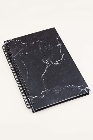 Mermer Defter-Kırmızı Tükenmez Kalem-280ml Kırmızı Termos-Puantiyeli Fular-Mini Kolonya Hediye Seti