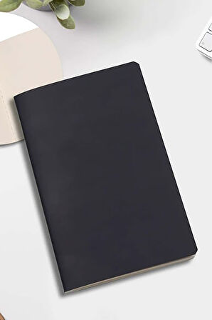 Siyah Mat Roller Kalem & Dikişli Mini Not Defteri & 280 ML Kulplu Siyah Çelik Termos Hediye Seti