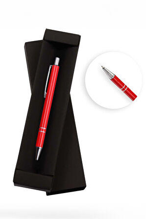 280 ML Kulplu Çelik Termos-Kırmızı Tükenmez Kalem-Kırmızı Mini Not Defteri-32 GB Usb Hediye Seti