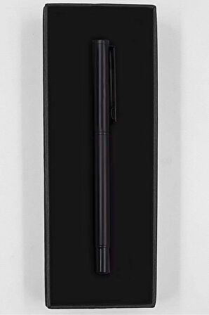 500 ML Deri Çantalı Termos & Siyah Kupa & Siyah Defter & Siyah Roller Kalem Hediye Seti