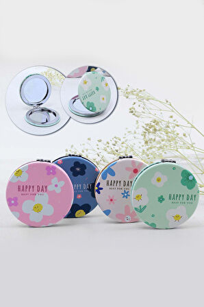 Çiçekli El Çantası & 2li Makyaj Fırça & Oje & Boom Butter Cilt Bakım Serumu & Ayna Hediye Seti