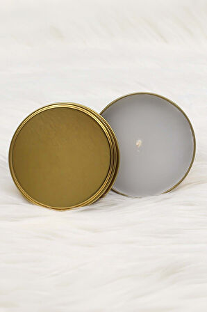 Gold Metal Kutulu Mum & Turuncu Kupa & Renkli Balık Figürlü Kolye Hediye Seti