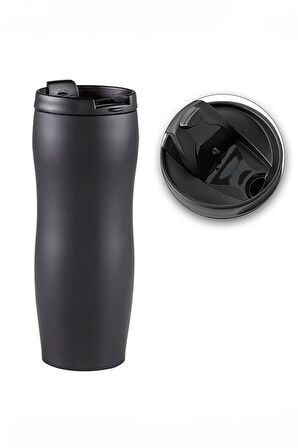 Peluş Ayıcık & Siyah Çelik Termos & Canlı Sukulent Çiçek & Melek Kolye & Siyah Cüzdan Hediye Seti