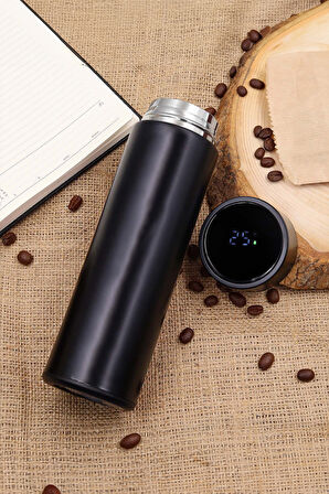 Siyah Defter & Siyah Kalem & Siyah Kupa & Mousepad & Bardak Altlığı & Dereceli Termos Hediye Seti