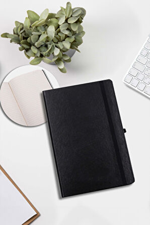 Siyah Defter & Siyah Kalem & Siyah Kupa & Mousepad & Bardak Altlığı & Dereceli Termos Hediye Seti