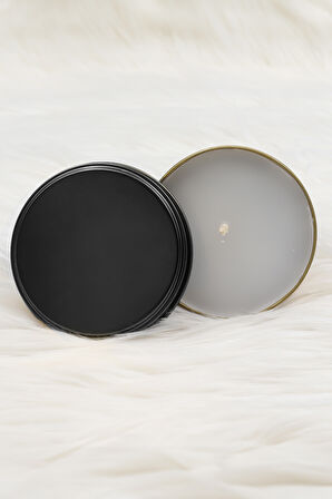 Dereceli Termos & Siyah Kupa & Desenli Mum & French Press & Siyah Paspartulu Çerçeve Hediye Seti