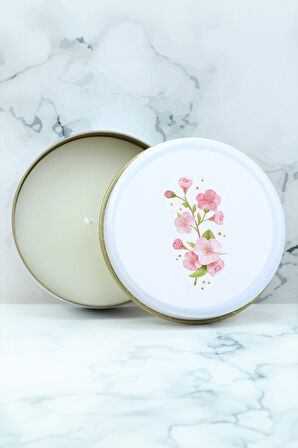 Fincan & Tasarım Beyaz Metal Kutulu Mum & 2'li Tek İçimlik Mehmet Efendi Türk Kahvesi Hediye Seti