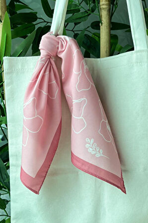 Ham Bez El Çantası & Pembe Tasarım Fular & Wish of Love Parfüm Kadına Hediye Seti