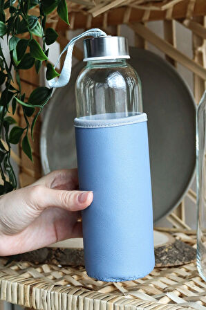 T kupa & Deri Kılıflı Su Matarası & Perceive Kadın Parfüm & İnci Yıldız Anahtarlık Hediye Seti