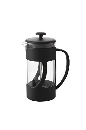 Cam Demlik Matara & Tchibo Special Filtre Kahve & Siyah Kupa & Siyah French Press Hediye Seti