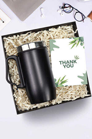 Özel Kutusunda Kulplu 280 ml Çelik Termos