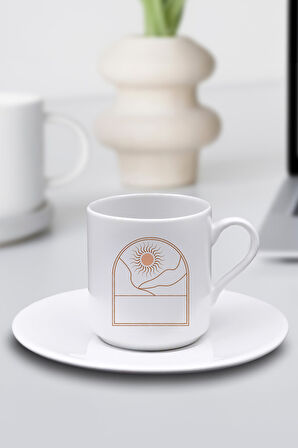 Kahve Fincanı & Kristal Mini Abajur Hediye Seti