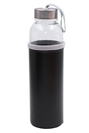 Deri Kılıflı Su Matarası & Full Speed Erkek Parfüm & Siyah Havlu & Çerçeve Erkeğe Hediye Seti