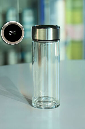 Ham Bez Çanta & Derece Göstergeli Cam Matara & Bohem Tasarım Defter & Seramik Kupa Hediye Seti