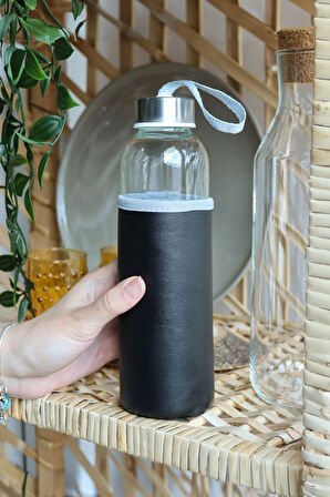 Siyah Tükenmez Kalem & Defter & Kılıflı Su Matarası & Siyah Kupa & Çerçeve Hediye Seti