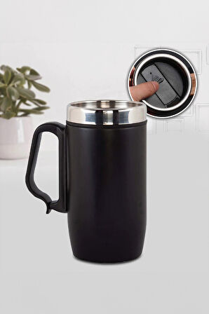 Kulplu 280 ml Çelik Termos & Defter & Kalem & Filtre Kahve & Mum Hediye Seti