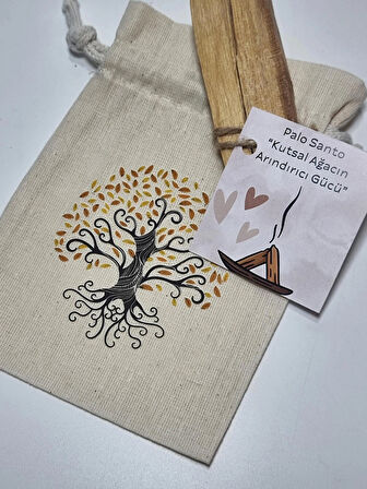 Palo Santo Tütsü: Kutsal Ağacın Arındırıcı Gücü (Özel Ham Bez Kesesinde)
