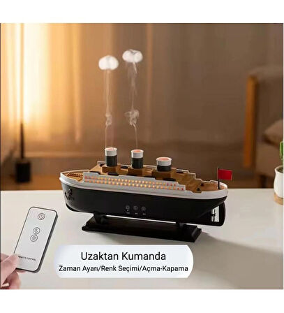 Titanic Gemi Modeli Aromaterapi Hava Nemlendirici