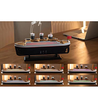 Titanic Gemi Modeli Aromaterapi Hava Nemlendirici