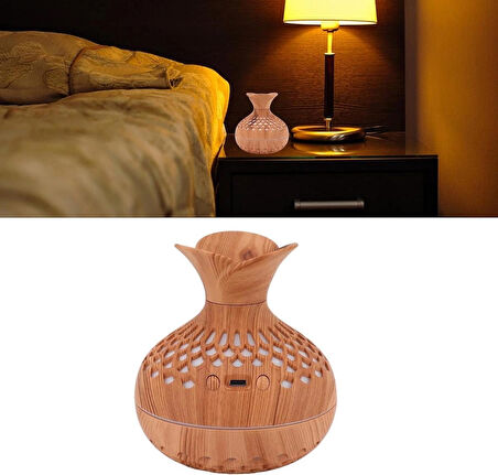 Volkanik Tasarım 300 ml  Ultrasonik Sessiz Hava Nemlendirici Aroma Difüzörü