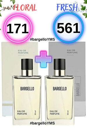 171 Floral Kadın 50ml ve 561 Fresh Erkek 50ml Parfüm
