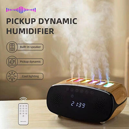 Speaker Özellikli Bluetooth Işıklı Hava Nemlendirici Aroma Difüzör Hava Nemlendirici 500ML