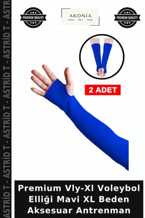 Premium Vly-Xl Voleybol Elliği Mavi XL Beden Aksesuar Antrenman