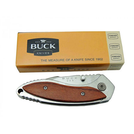 BUCK AHŞAP SAPLI  7-37  CEP ÇAKISI   16,5 CM