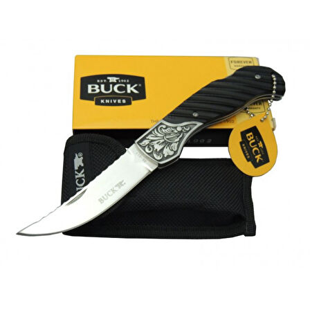 BUCK KILIFLI PASLANMAZ ÇELİK BK-013-BK- CEP ÇAKISI  20.5 CM