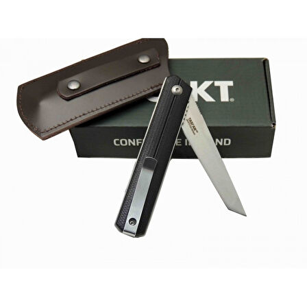 CRKT TASIAN KOMPLE ÇELİK 15FF BK CEP ÇAKISI  20 CM