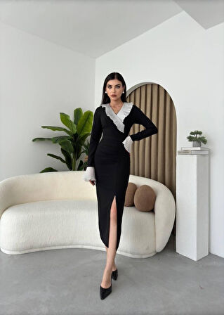 Yonca Moda Evi Florina Midi Boy Elbise