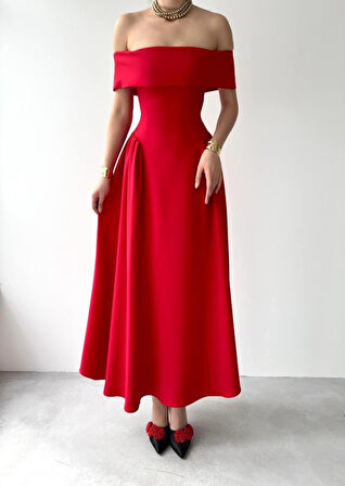 Yonca Moda Evi Stars Straplez Elbise