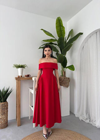 Yonca Moda Evi Stars Straplez Elbise