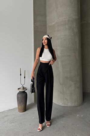 Yonca Moda Evi TASARIM PANTOLON - Siyah