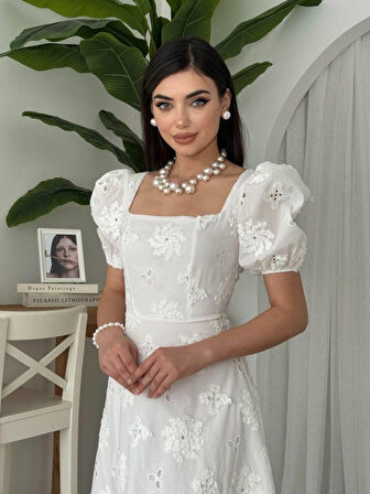 Yonca Moda Evi Graf Balon Kol Elbise