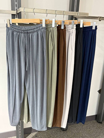 Yonca Moda Evi Kadın Vatkalı Düşük Kol Rahat Kesim İkili Takım