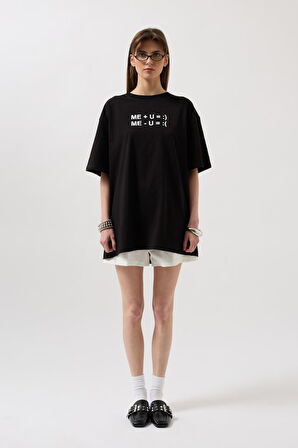 Yonca Moda Evi Kabartma Baskılı T-Shirt